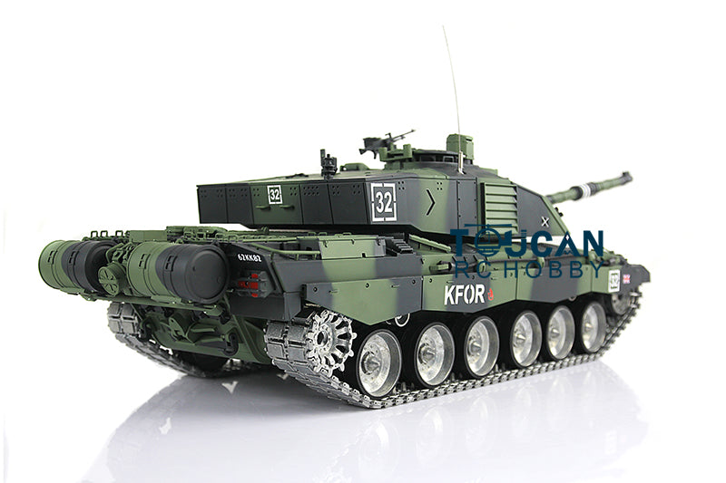 Camouflage Remote Control Challenger Tank Customized Henglong 1/16 Challenger II Ready To Run