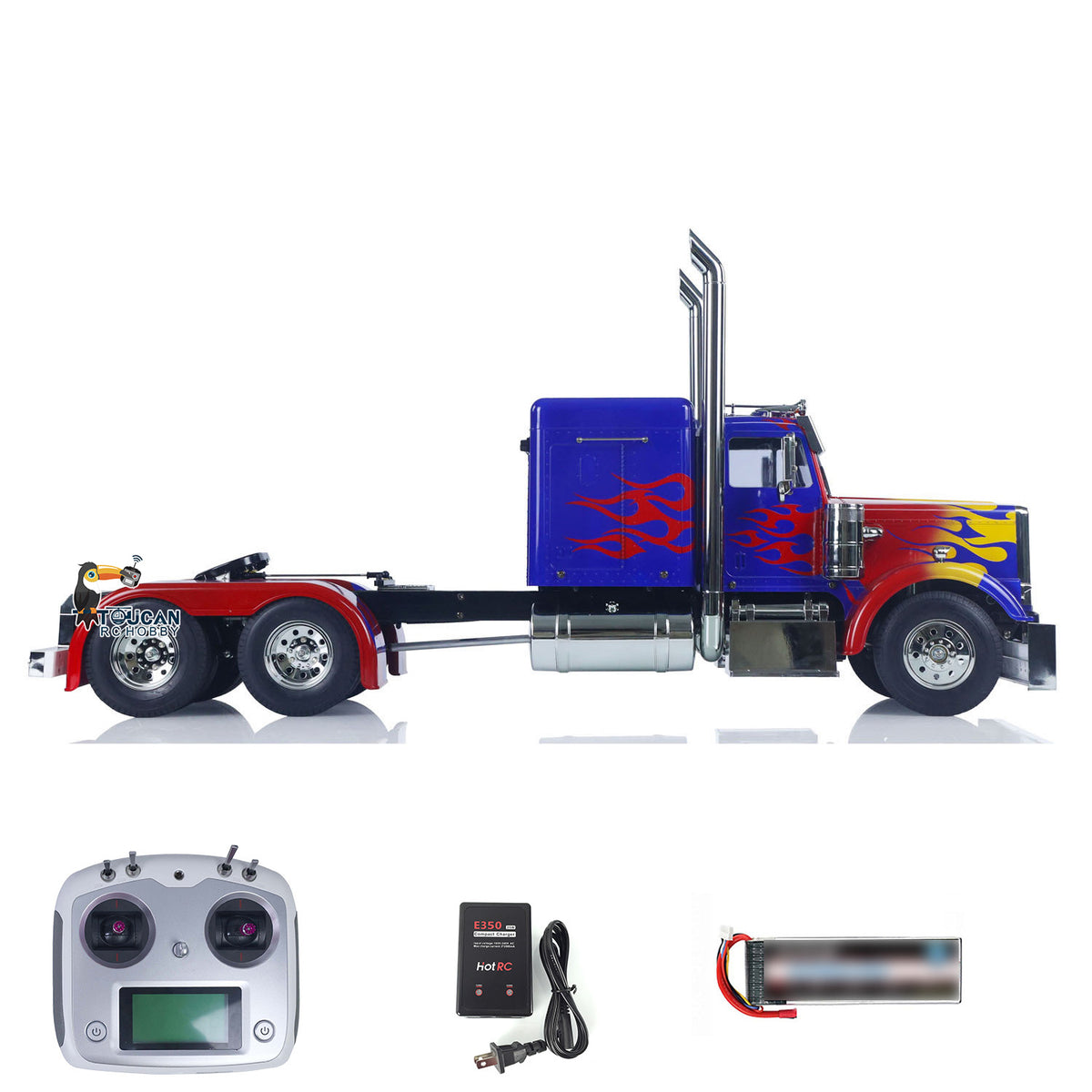 Pre-Order TOUCAN RC HOBBY 6x4 RC Tractor Truck 1/14 56344 RTR I6S Radio Control Car Sound Light Smoke Unit Three-speed Transmission Assembled Painted