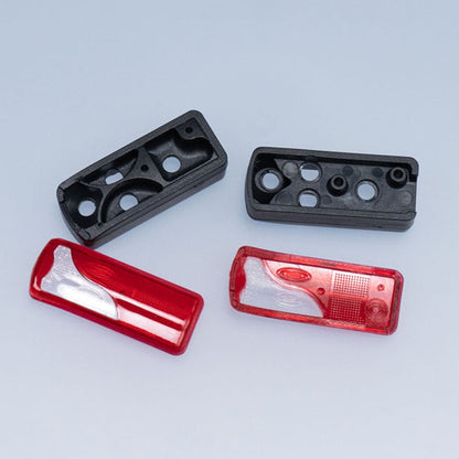 LED 5V Kunststoff Rücklicht Rückleuchte für 1/14 DIY TAMIYA Fernbedienung Traktor Lkw Modell MAN Anhänger Kipper Auto Zubehör