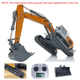 XDRC 1/14 Hydraulic Crawler Excavator 945 Radio Control Digger Construction Vehicle 3-Way Valve Brushless Drive Quick Coupler