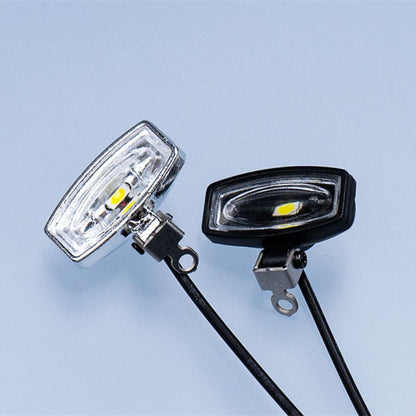 1 Paar Kunststoff-LED-Scheinwerfer 2,2 V-3 V Stirnlampe für DIY TAMIYA 1/14 RC Traktor-LKW-Modell Crawler Offroad-Auto-Dumper Teile Spielzeug