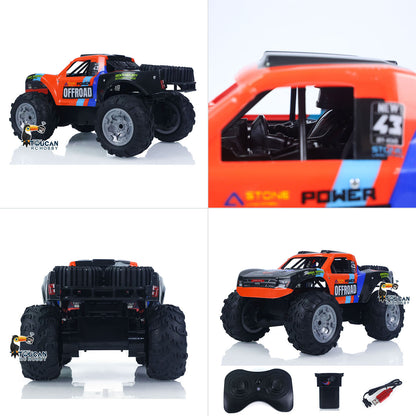 1/14 RC Offroad-Auto, Stunt-Fahrzeug, 4WD, ferngesteuert, wasserdicht, Amphibien-Pickup, Kletterauto, 7,4-V-Batterie, RTR-Modell