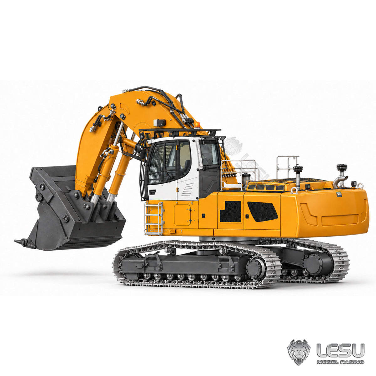 TOUCAN RC HOBBY LESU 1/14 RC Hydraulic Front Shovel Digger LR956 Almost Full Metal Remote Control Excavator Dual Pump RC Model with Light