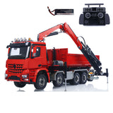 Toucanhobby 1/14 10*10 Metal RC Hydraulic Roll On/Off Dump Truck 9-Way Reversing Valve Rear Axle Steering for Construction Vehicle Enthusiasts