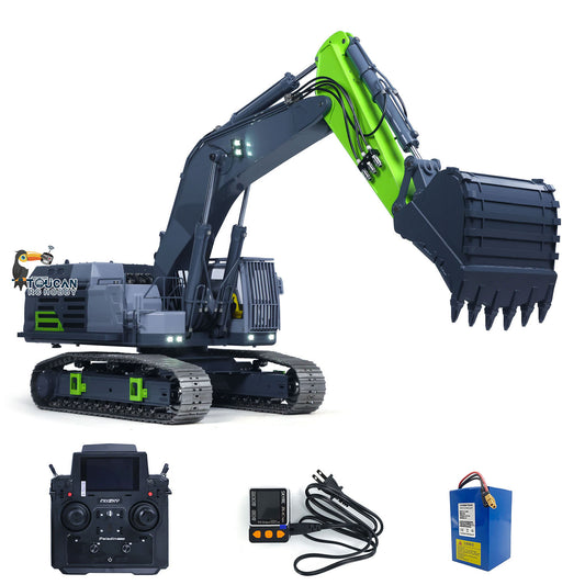 TOUCAN RC HOBBY Metal 395F 1/12 RC Hydraulic Excavator Remote Control Digger 6-Way Valves Dual Pump Brushless Motor Paladin PL18EV LITE Radio System