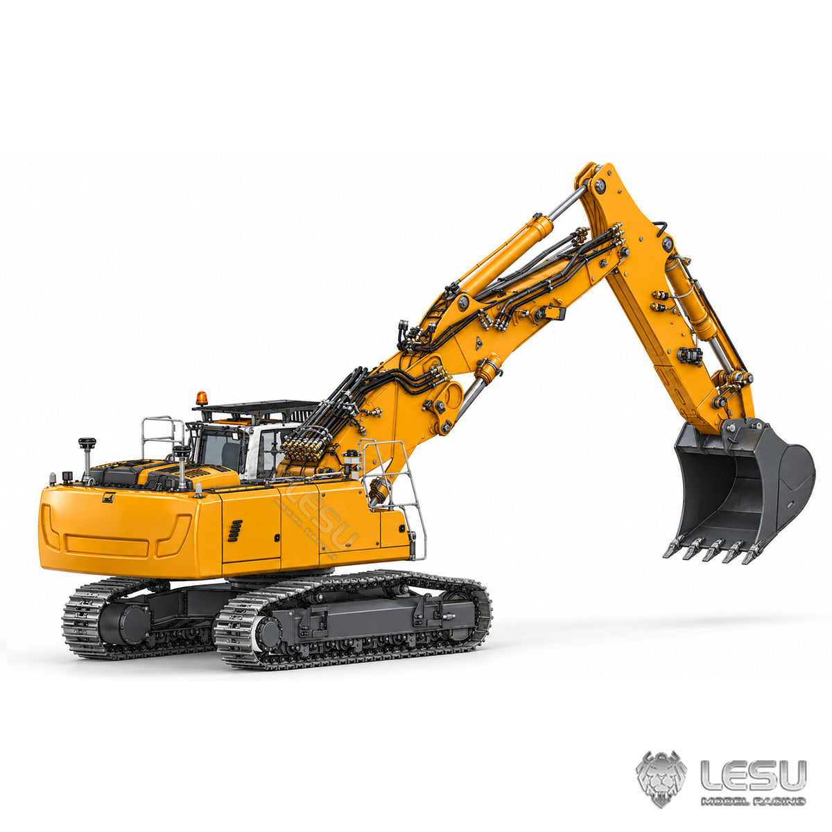 TOUCAN RC HOBBY LESU LR956 B0030 3Arms 1/14 Metal RC Hydraulic Drive Excavator Dual Pumps 10CH Valve Brushless Motor Light PL18EVLITE Radio No Sound