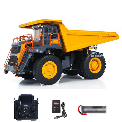 TOUCAN RC HOBBY LESU Aoue R100E 1/16 Heavy Metal Hydraulic Mining Truck A0003 Dumper RC Mine Truck  Model Motor ESC Servo Light System Model DIY