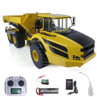 €120 OFF 11.11 BIG SALE XDRC 1/14 6*6 Metal Hydraulic Lifting RC Articulated Truck Dumper Tipper RTR MODEL
