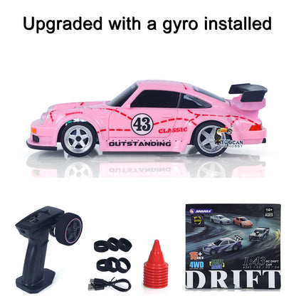 JIABAILE 993 2,4G Mini RC Drift Car 1/43 Rennfahrzeug 4WD Ready to Go Spielzeugmodell Gyroskop Radio Batterie Lichter 4305A