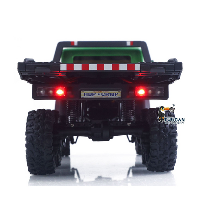 TOUCAN RC HOBBY Fast  Free Shipping 1/18 Remote Control Flatbed Truck 6*6 Electric RC Off Road Vehicle Model Metal Chassis Gear Light System Flysky Radio No Sounds
