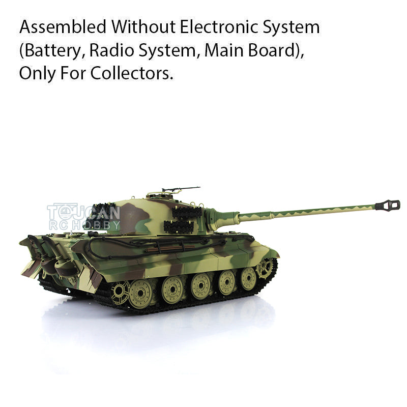 Henglong 1/16 Plastic German King Tiger Henschel Static Tank 3888A Ornament Collection Display Model Without Electronic System