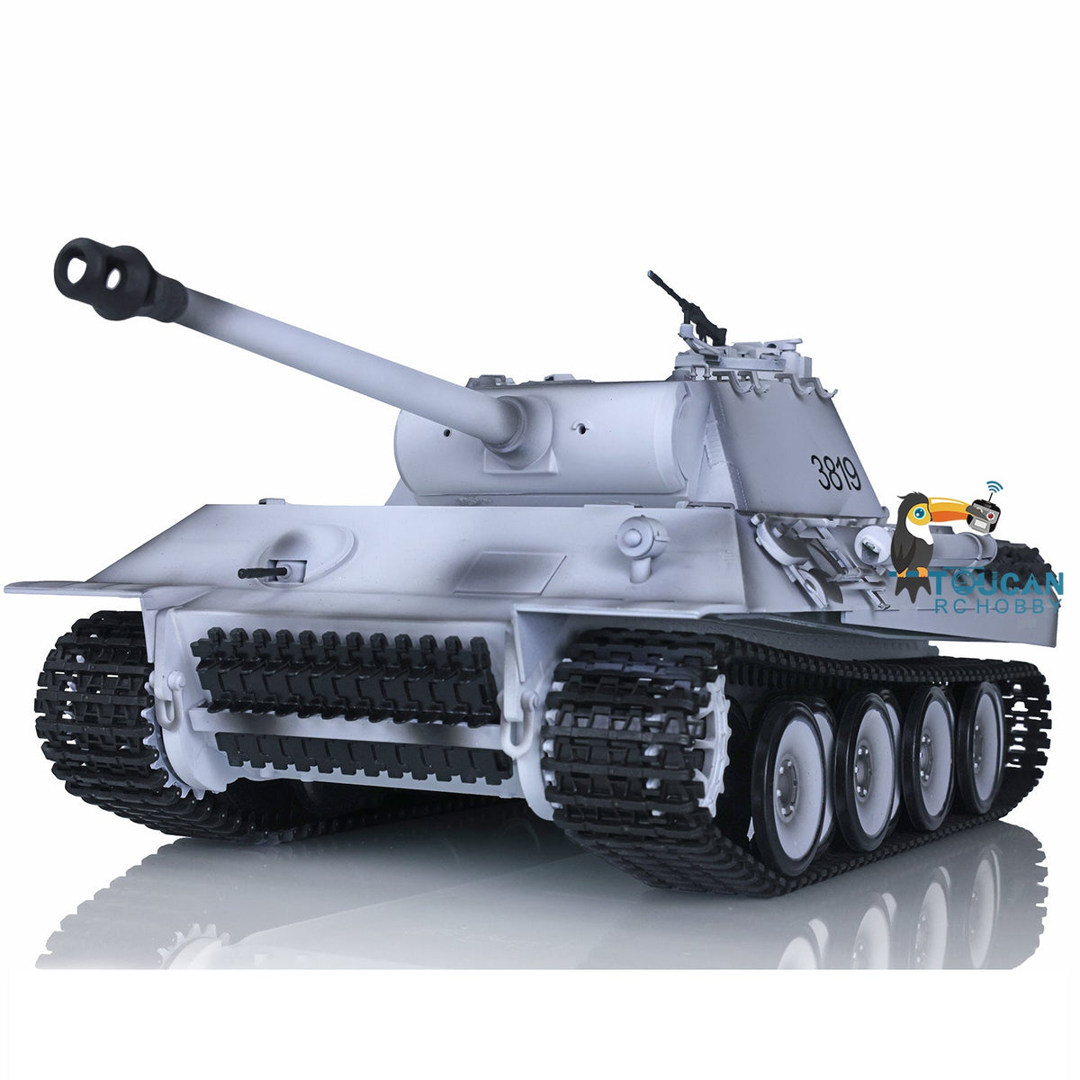Henglong 1/16 TK7.0 Profession German Panther RTR RC Tank 3819 IR BB 360 Degrees Turret Smoke Metal Tracks Sprockets Idlers Road Wheels Gearbox