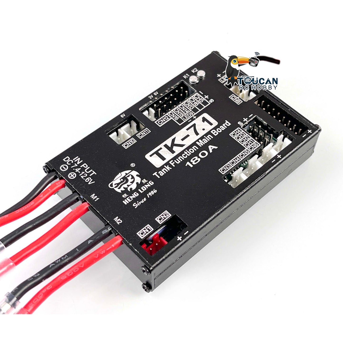 Henglong 1/16 Scale RC Tank Model Radio Control System 2.4Ghz 7.1 Generation Transmitter Main Board Leopard 2A6 M1A2 Sound