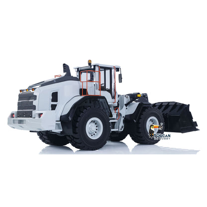 MTM E260L Metal 1/14 Loader Hydraulic Wheeled Model with Differential Locks and 2-Speed Gearbox including ST8 Radio Sound Light Kit White without Battery