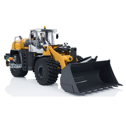 5. 1/14 Scale Hydraulic Loader 580 CNC Metal Chassis and Bucket Left Angle  
