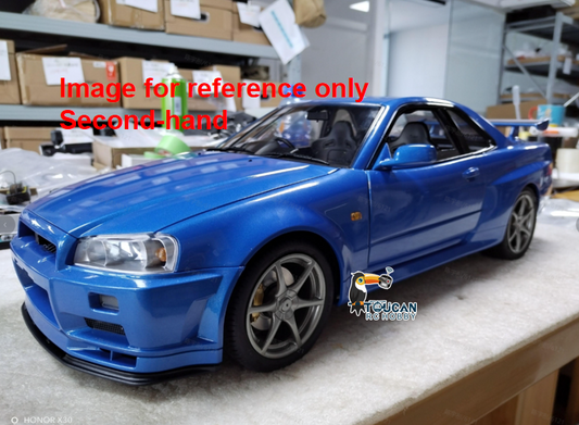 Second Hand CN Sock Capo 1/8 4WD High-speed RC Racing Car R34 Metal 4x4 Remote Control Drift Cars Sound Smoking