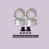 JDM Metal Rear/Front Wheelhub/Guard Rim for 1/14 RC Tractor Truck DIY Model Radio Control Engineering Vehicle Events