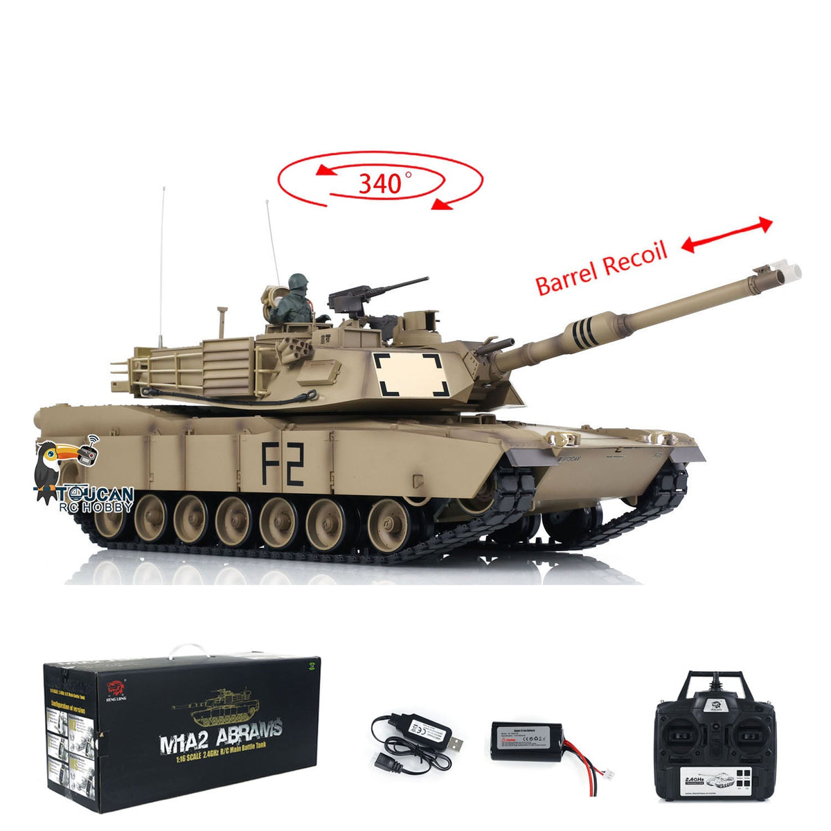 Henglong 1/16 TK7.0 Plastic USA M1A2 Abrams 3918 German Leopard2A6 3889 RTR RC Tank BB Infrared Combat Smoke Barrel Recoil Sound Light System