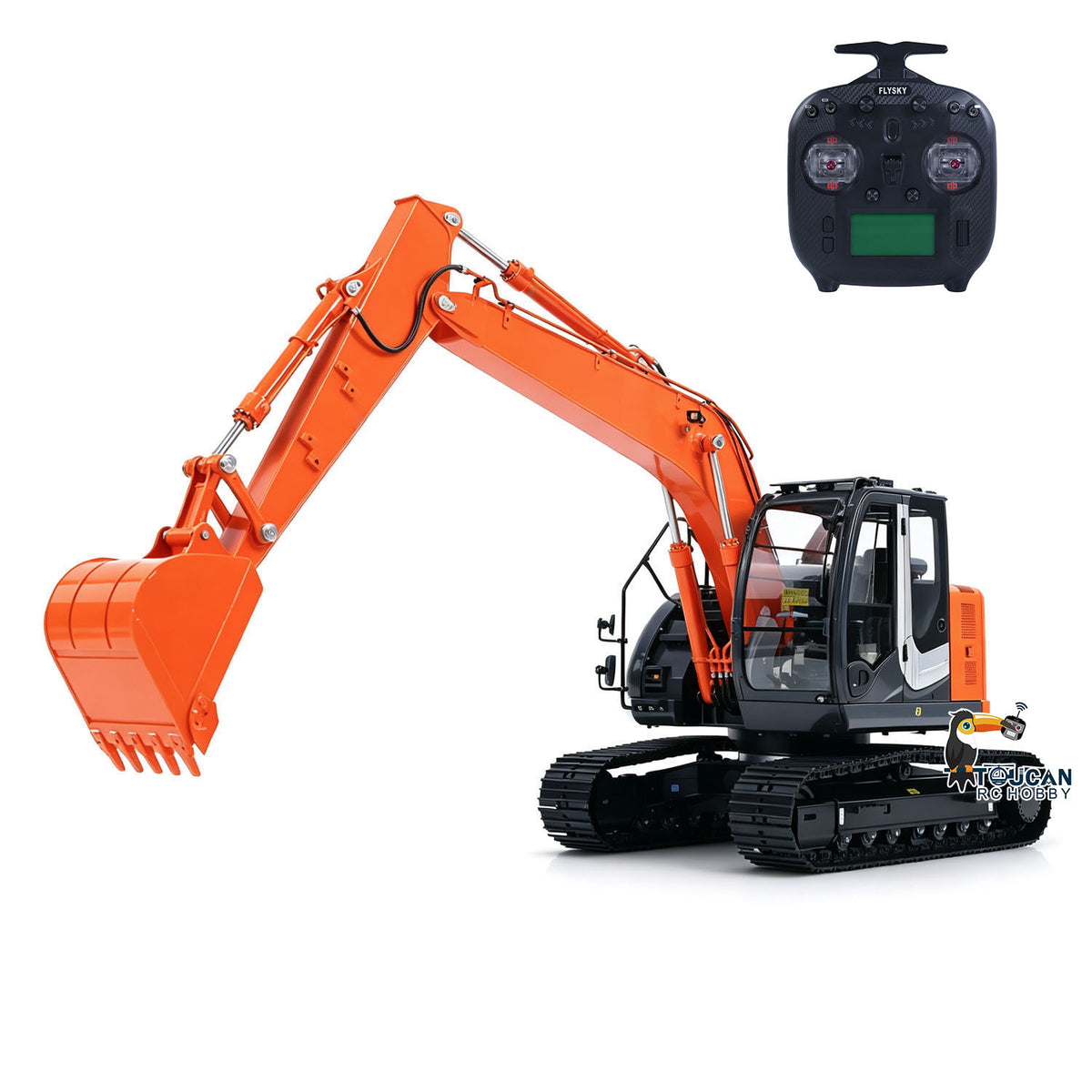 TOUCAN RC HOBBY SFROG ZX135US LITE Metal Digger 1/14 RC Hydraulic Excavator 3CH Valve 3.5-4MPA Pump Manual Quick Coupler ST8 Radio Light Sound