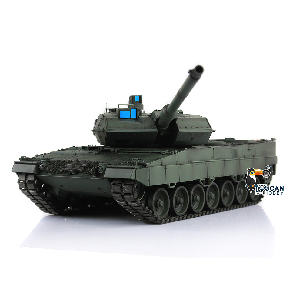 Henglong 1/16 TK7.0 3889 Leopard2A6 RTR RC Tank FPV Barrel Recoil BB IR Smoke 360 Degrees Turret Metal Tracks Road Drive Idler Wheels Gearbox