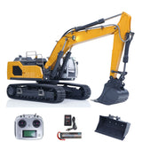 1/14 Hydraulic RC Metal Excavator Ready to Run for Model 945 Remote Control Trucks With Light Rotating Light Hydraulic System