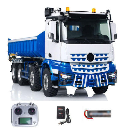 TOUCAN RC HOBBY LESU Z0036 1/14 Metal 8x8 Hydraulic RC Roll On Off Dumper 2 Speed Transmission Differential Lock Sound Light System Front Hook
