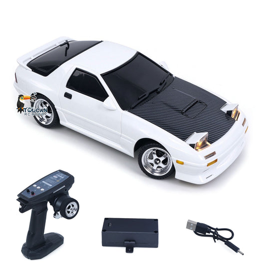 LDRC 1/18 RX7 RC-Rennwagen RWD Gyroskop Drahtlose Steuerung Driftfahrzeuge LD1802 Premium Mini Drift Design Vollnylon-Chassis RC-Modell
