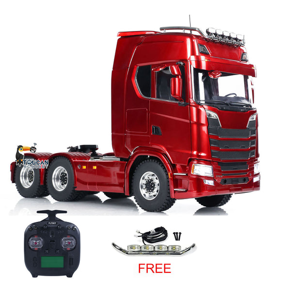 1/14 RC Tractor Truck Metal Chassis 6x6 Remote Control Car 2-speed Transmission Full Aluminum Alloy Frame Structure CNC Metal Axles