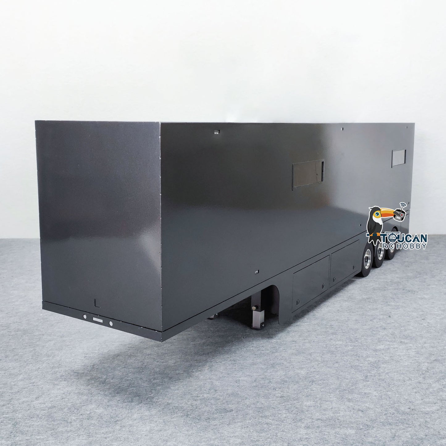 2in1 1:14 Metall 3 Achsen Container Auflieger für RC Traktor Lkw Radio Control Auto Hobby Modell Elektrische Hebe Beine