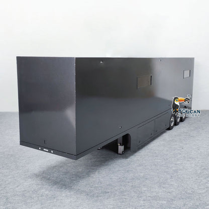2in1 1:14 Metall 3 Achsen Container Auflieger für RC Traktor Lkw Radio Control Auto Hobby Modell Elektrische Hebe Beine