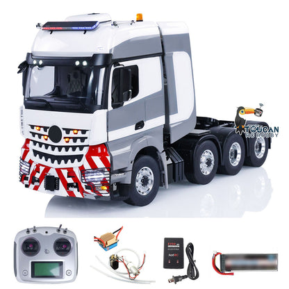 TOUCAN RC HOBBY  Metal Chassis 8x8 RC Tractor Truck 1/14 Radio Control Cars Smoke Unit Sound