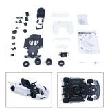 JDM 298B 1/10 Plastic RC Go-Kart DIY Model Radio Controlled Electric Racing Vehicle Unlimited Retrofit for Advanced Player