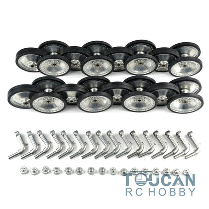 Metal Tracks Sprockets Road Wheels Idlers Guard Plate For Henglong DIY 1/16 RC Tank Vehicle Model 3869/3879 Upgraded Parts