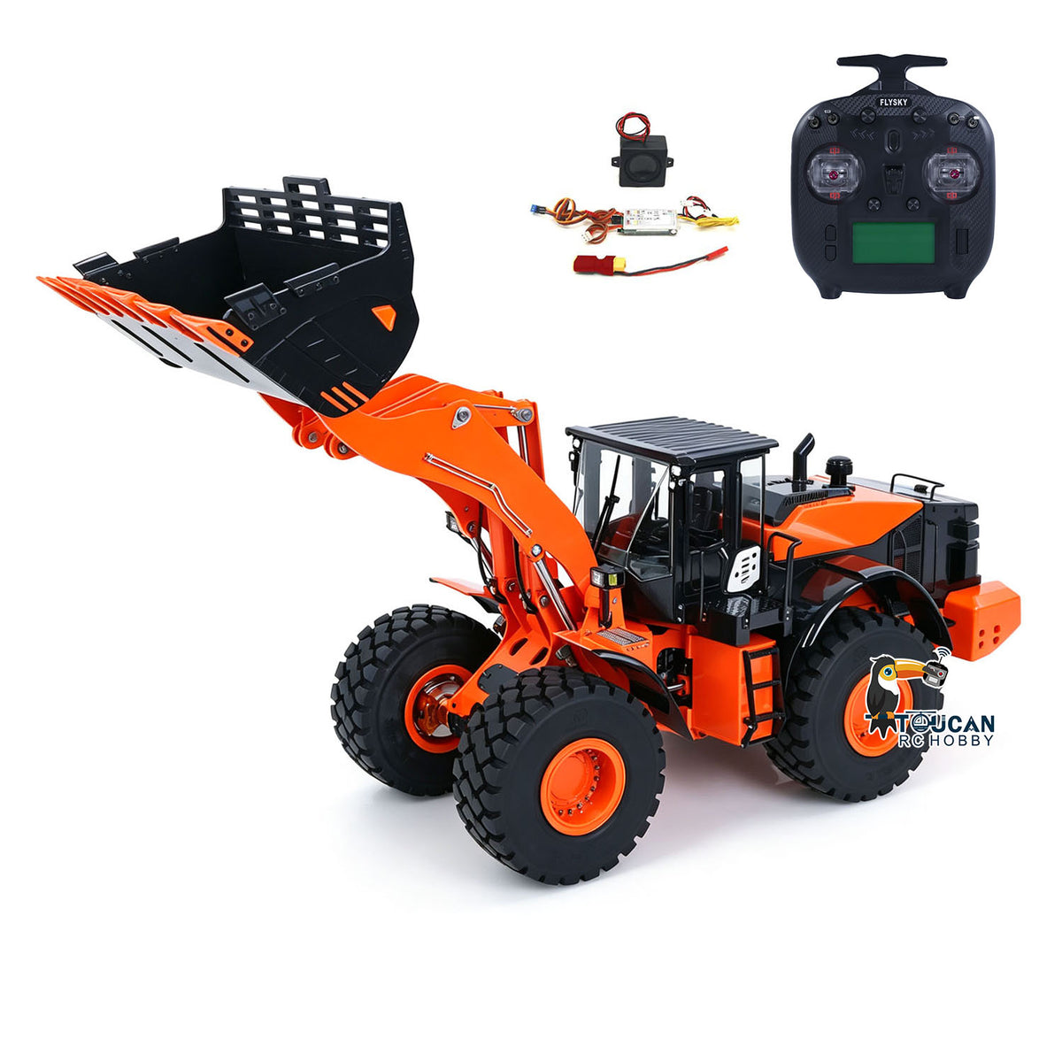 In Stock TOUCAN RC HOBBY 1/14 RC Hydraulic Loader JDM 198 ZW370 Remote Control Electric Construction Vehicles 2-Speed Transmission FS ST8 Radio Model for Adults