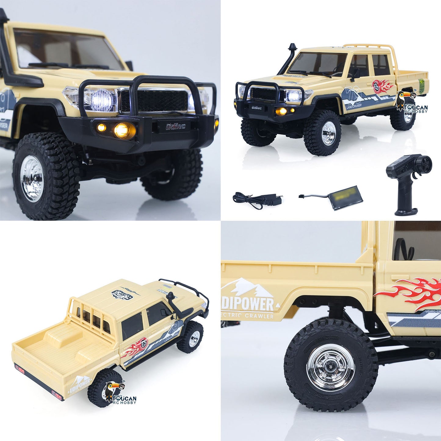 UDI RC 1/18 Remote Control Off Road Car UCX1801PRO 5G Servo 10A Brushless ESC 1212 Motor Quick Release Bodyshell RC Model Toys