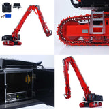 In Stock CUT 1/14 K970-300 Metal RC Hydraulic Excavators Model Remote Control Demolition Machine 5048 Brushless Motor CNC Alloy Chassis