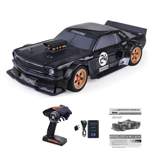 TOUCAN RC HOBBY 1/7 ZD Racing EX07 Radio Control On-Road Car AWD RC Hypercar Adjustable Front Suspension Center Differential Disc Brake RTR