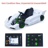 JDM 298B 1/10 Plastic RC Go-Kart DIY Model Radio Controlled Electric Racing Vehicle Unlimited Retrofit for Advanced Player