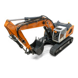 XDRC 1/14 Hydraulic RC Excavator with 5CH Reversing Valve Radio Control Light Sound Rotating Light System for Model 945 Digger