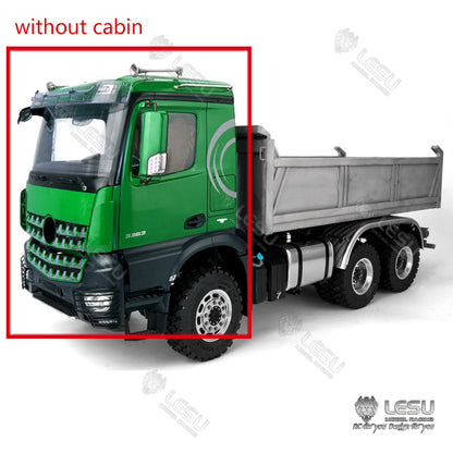 TOUCAN RC HOBBY BEST SELLING LESU 1/14 3363 3348 6*6 RC Dump Truck Hydraulic System Valve Pump Metal Cylinder Motor Bcuket W/O Cabin ESC Servo