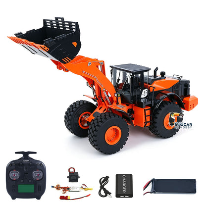 USED  Metal Hydraulic RC Loader 1/14 ZW370 JDM 198 Ready To Run Radio Control Construction Vehicle teshulianjie