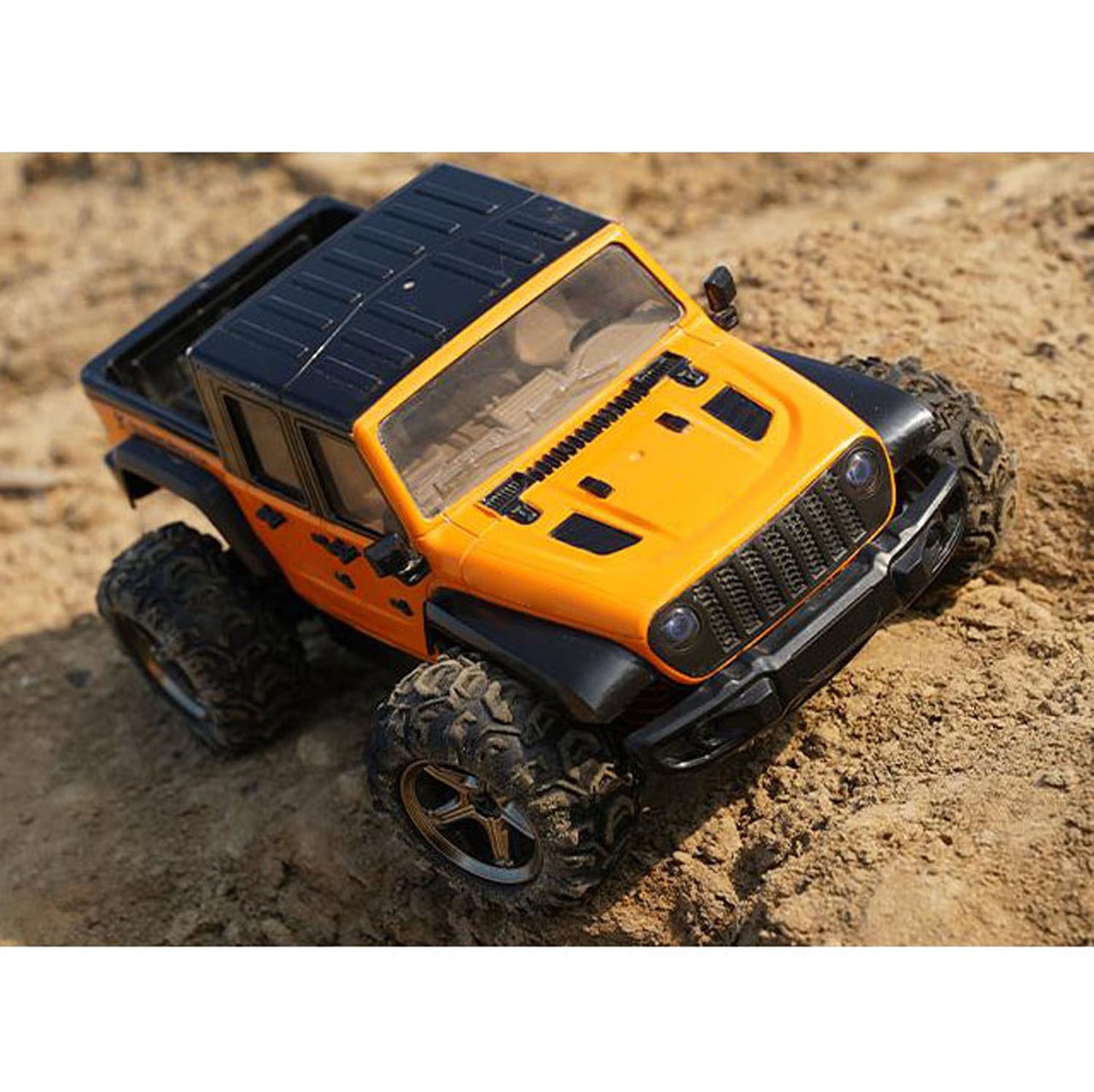 1/20 RC Hochgeschwindigkeits-Pickup-Truck C8819 4WD 2.4G Fernbedienung Geländewagen Heberad LED-Leuchten Motor Betriebsbereites Auto