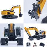 1/14 Hydraulic RC Metal Excavator Ready to Run for Model 945 Remote Control Trucks With Light Rotating Light Hydraulic System
