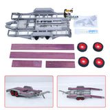 JDM-228 1/14 Metal Extendable Multifunction Gooseneck Trailer KIT for JDMODEL RC Hydraulic Excavator LR920 LR914 ZW370 Loader