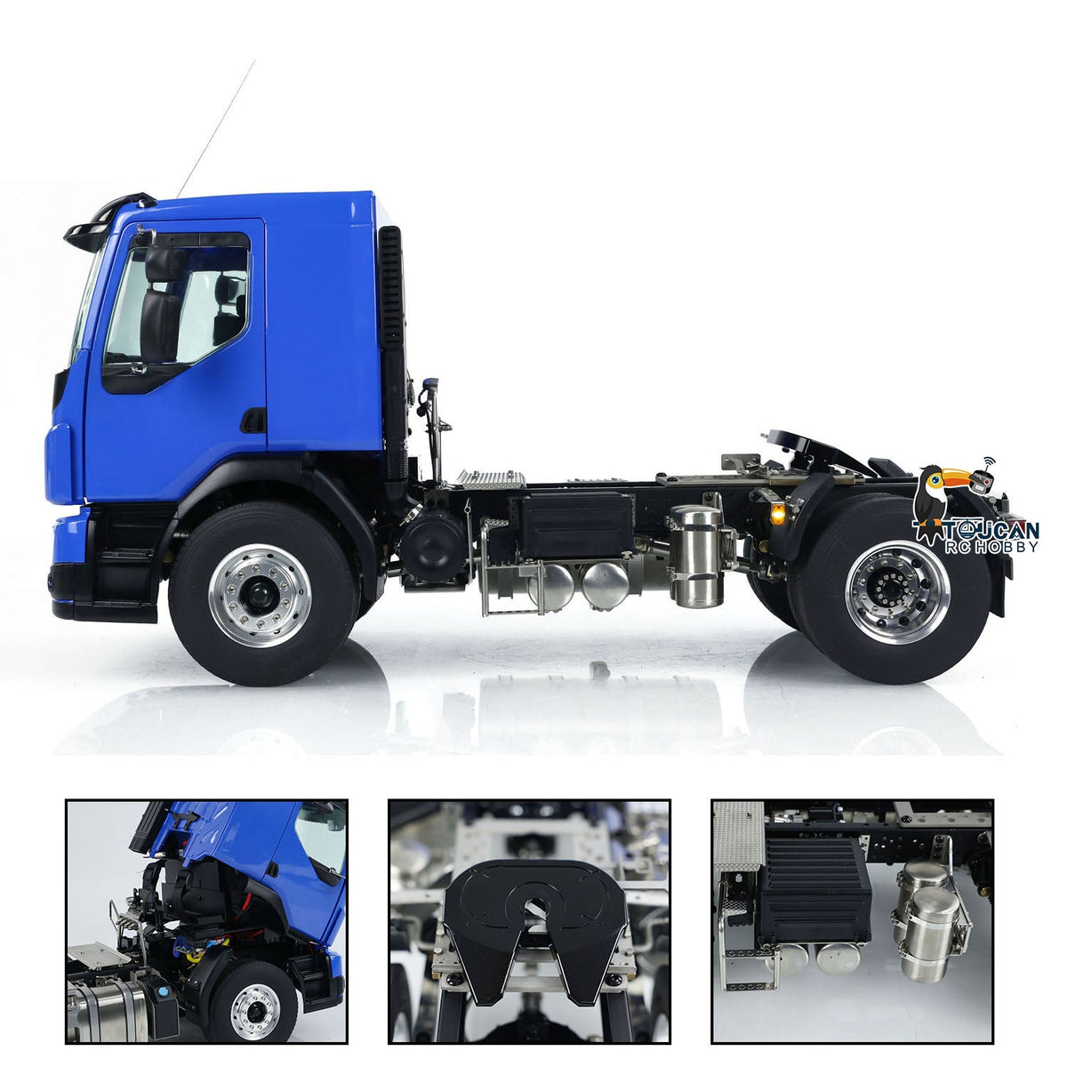 TOUCAN RC HOBBY LESU 4x4 RC Tractor Truck 1/14 RTR Painted Assembled Radio Controlled Car Light Battery Metal Chassis ESC Motor