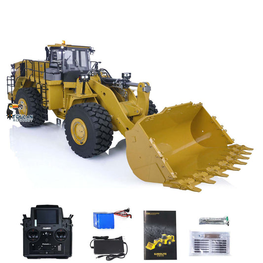 TOUCAN RC HOBBY Kabolite K988 Metal 1/14 RC Loader Remote Control Engineering Vehicle 2-Speed Transmission Differential Lock Axles Model for Enthusiasts