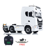 1/14 RC Tractor Truck Metal Chassis 6x6 Remote Control Car 2-speed Transmission Full Aluminum Alloy Frame Structure CNC Metal Axles