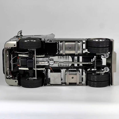 1/14 Remote Control Tractor Truck 770S Differential Locks 2Speed Gearbox 4WD RC Lorry Car for Trailer Lights Sounds
