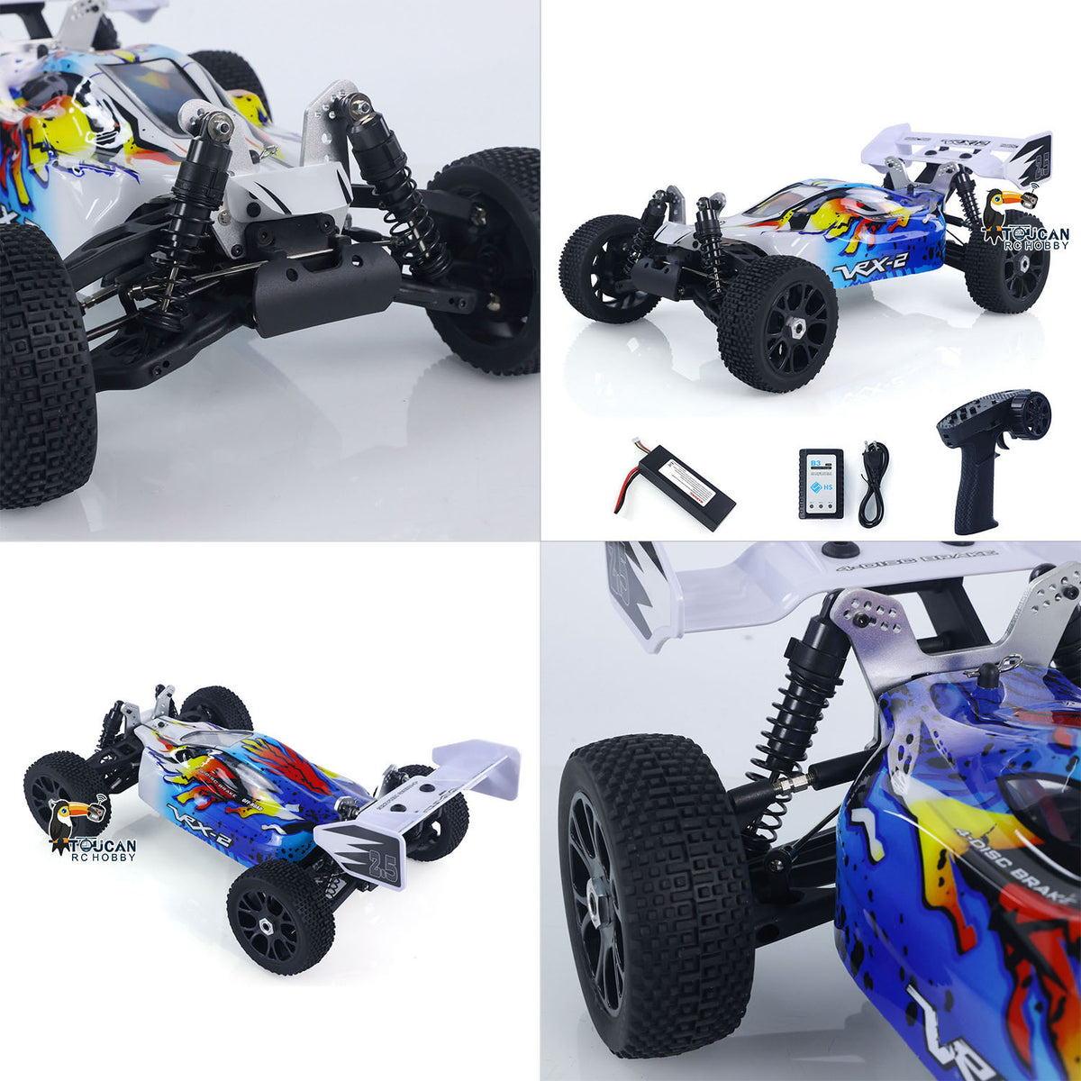 1/8 VRX RH812 Fernbedienung Geländewagen AWD High Speed RC Modellauto 6KG Servo Metall Obere Querlenker Heckflügel Ladegerät