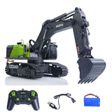 Fast Free Shipping HUINA 1/14 593 Toys Model RC Excavator Car Gift Battery 2.4G Remote Control Digger Model